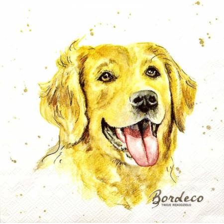 Serwetka decoupage firmy IHR labrador 33x33cm